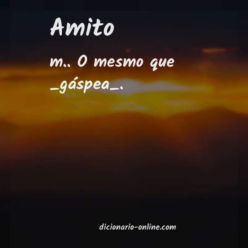 Significado de amito