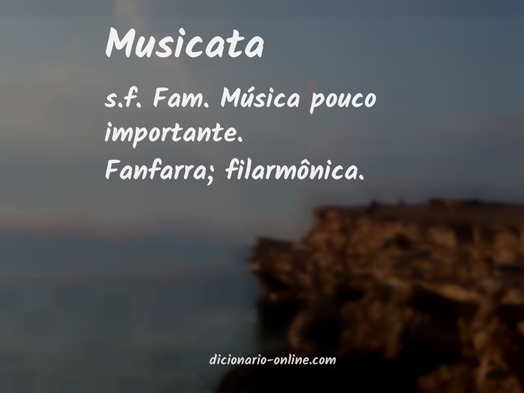 Significado de musicata