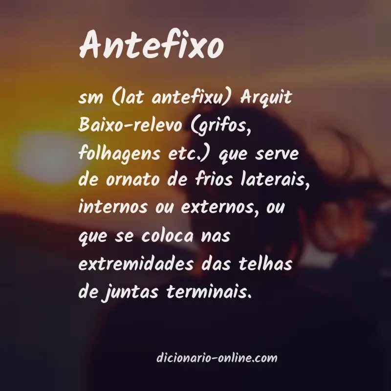 Significado de antefixo