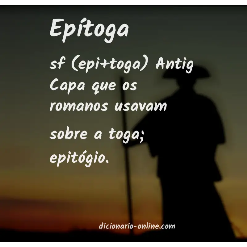 Significado de epítoga