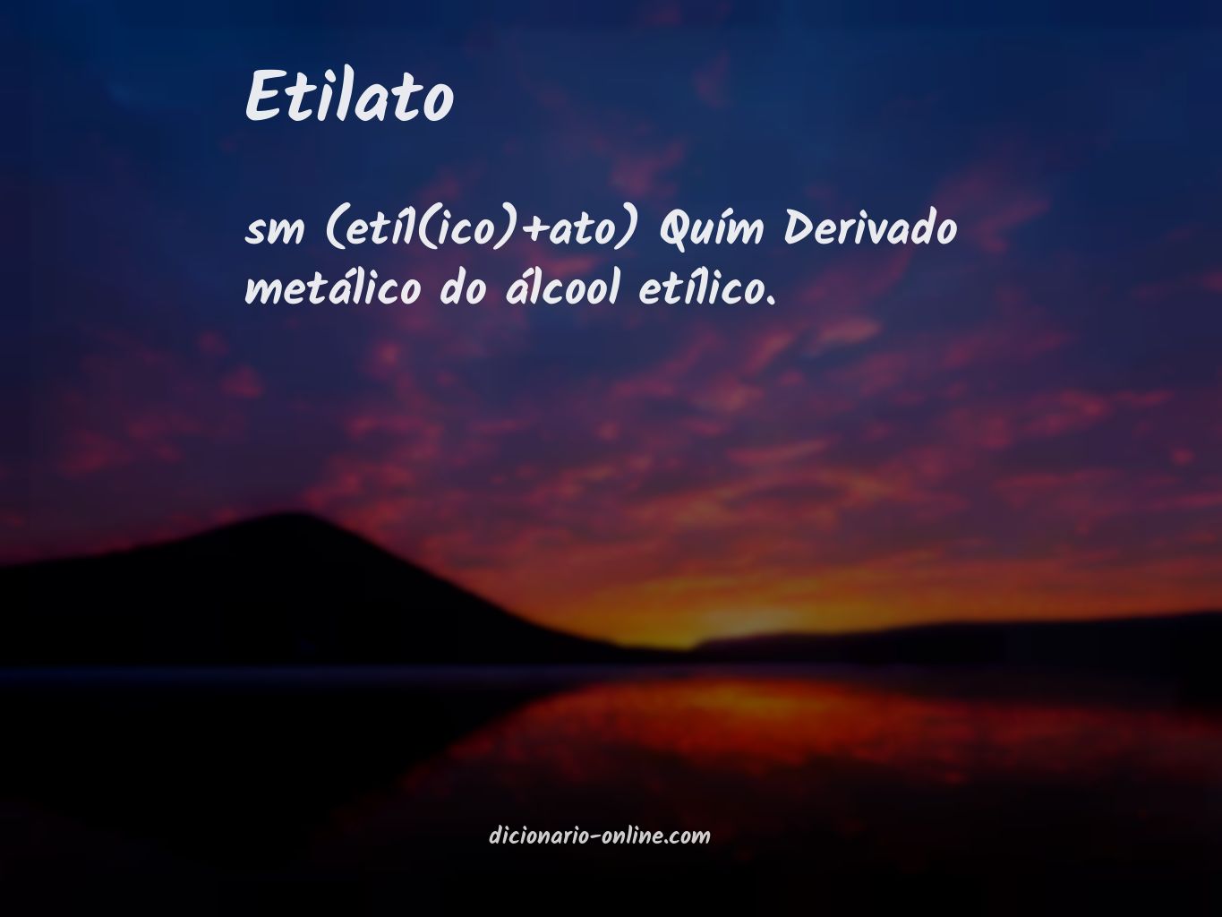 Significado de etilato