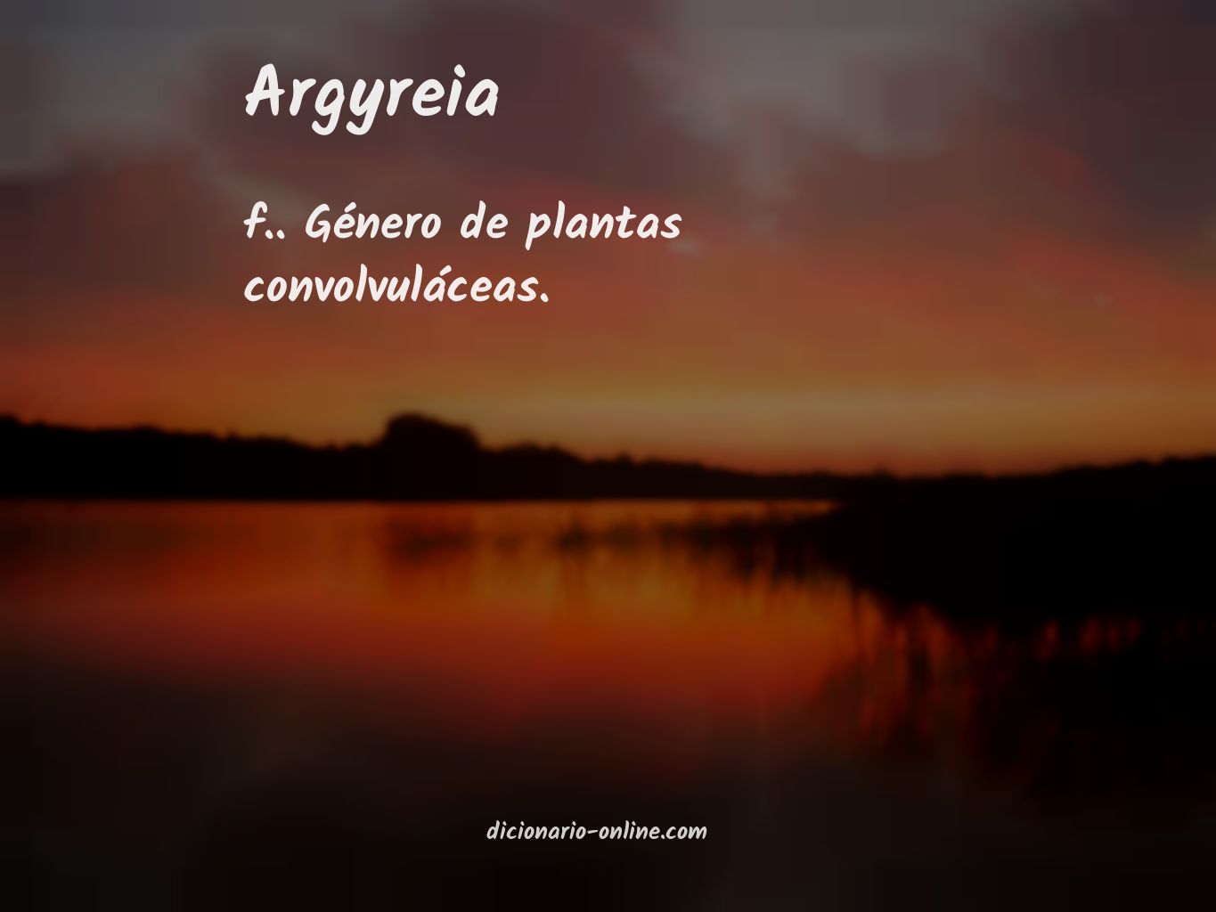 Significado de argyreia