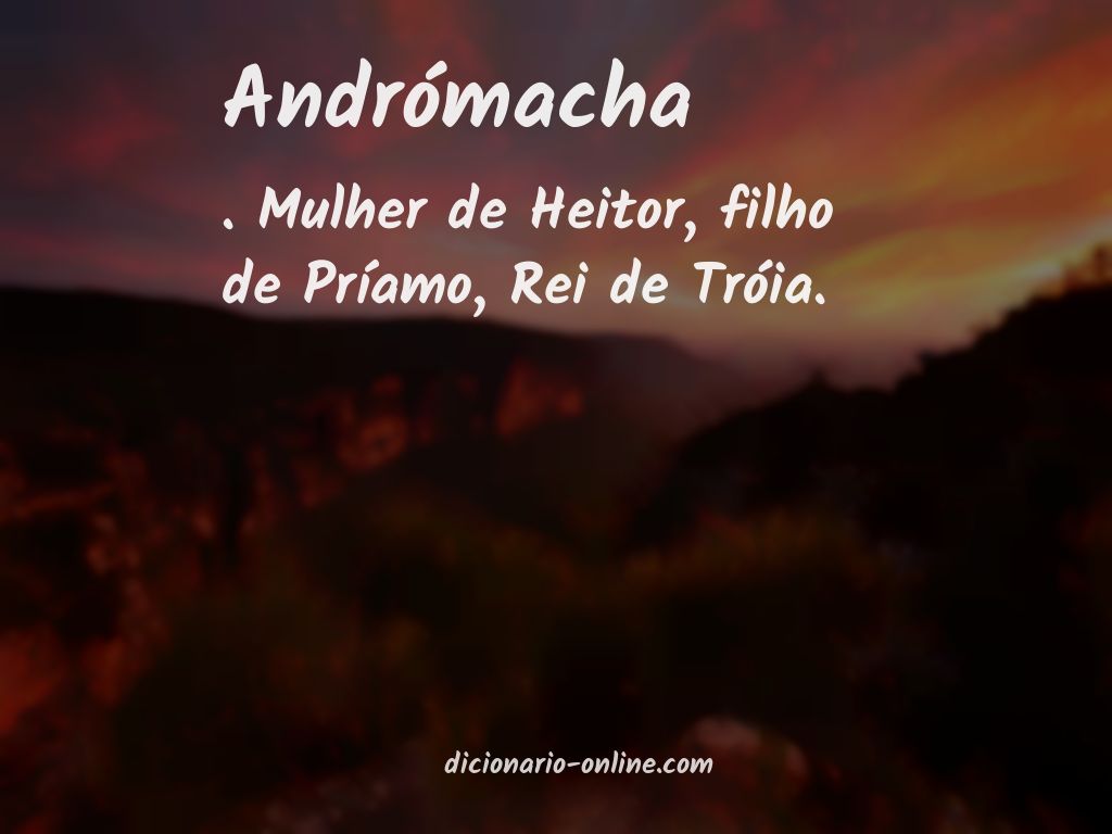 Significado de andrómacha