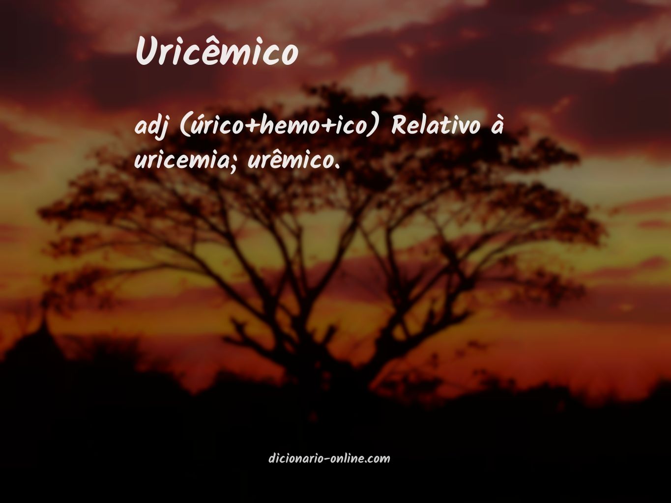 Significado de uricêmico