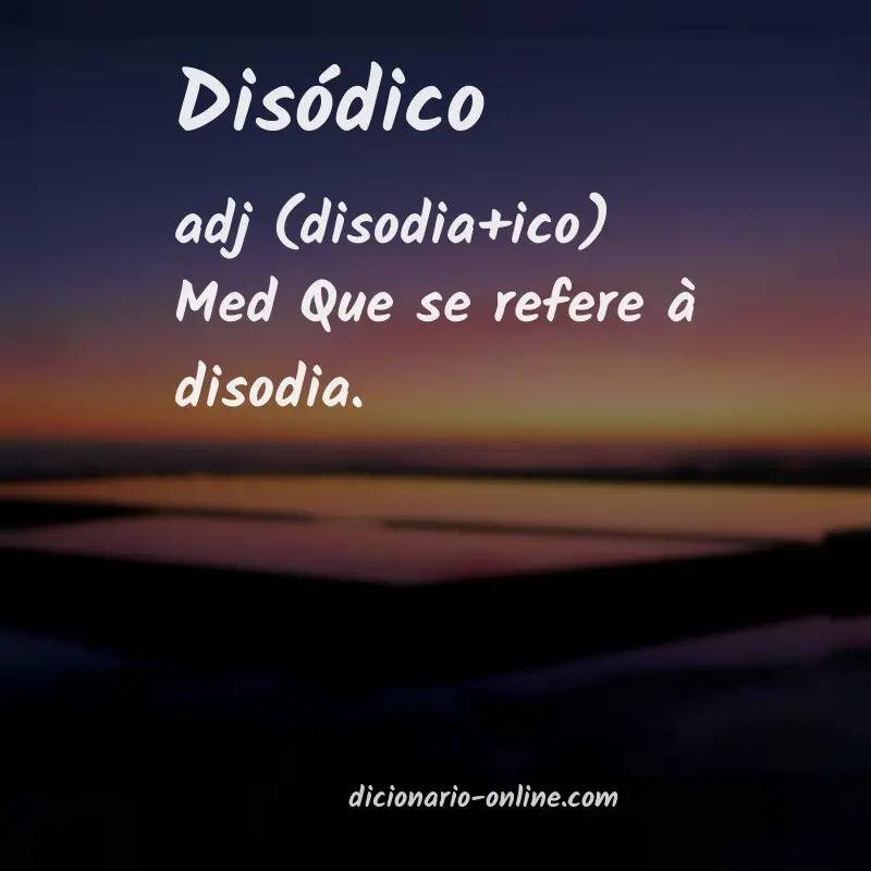 Significado de disódico