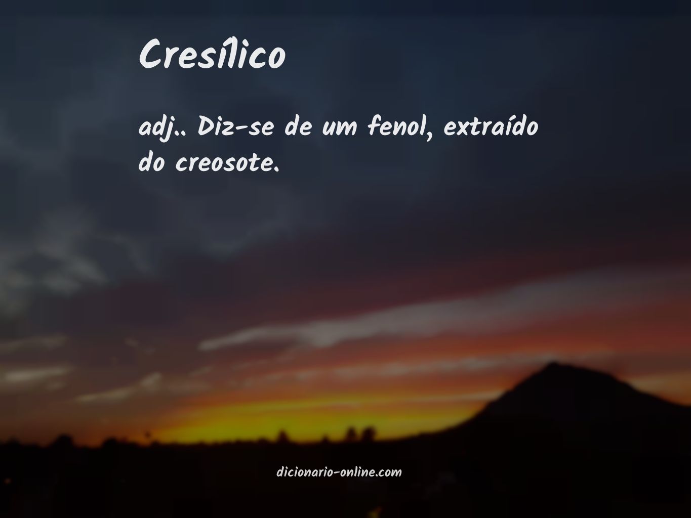 Significado de cresílico