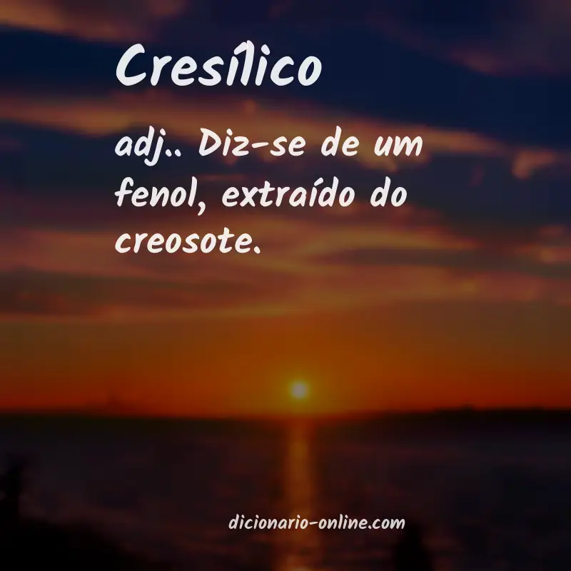 Significado de cresílico