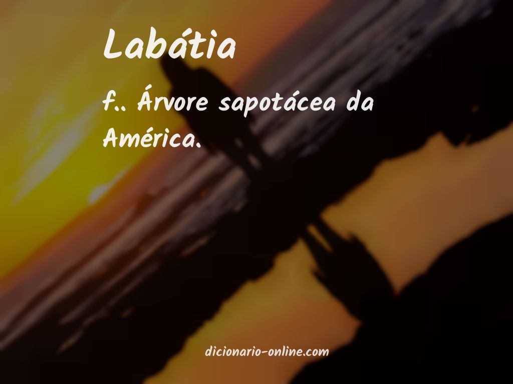 Significado de labátia