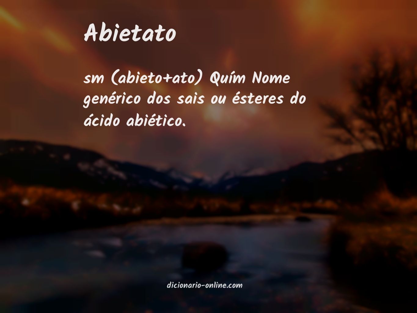 Significado de abietato