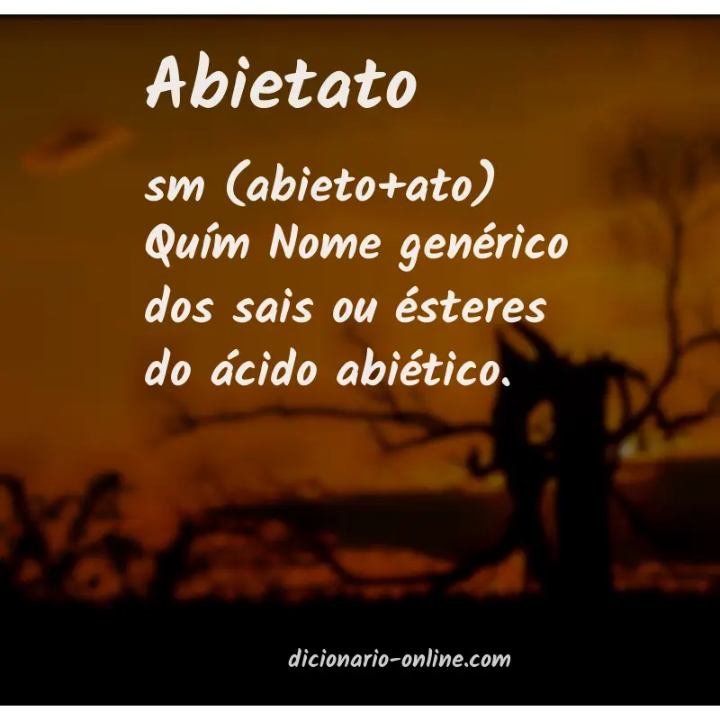 Significado de abietato