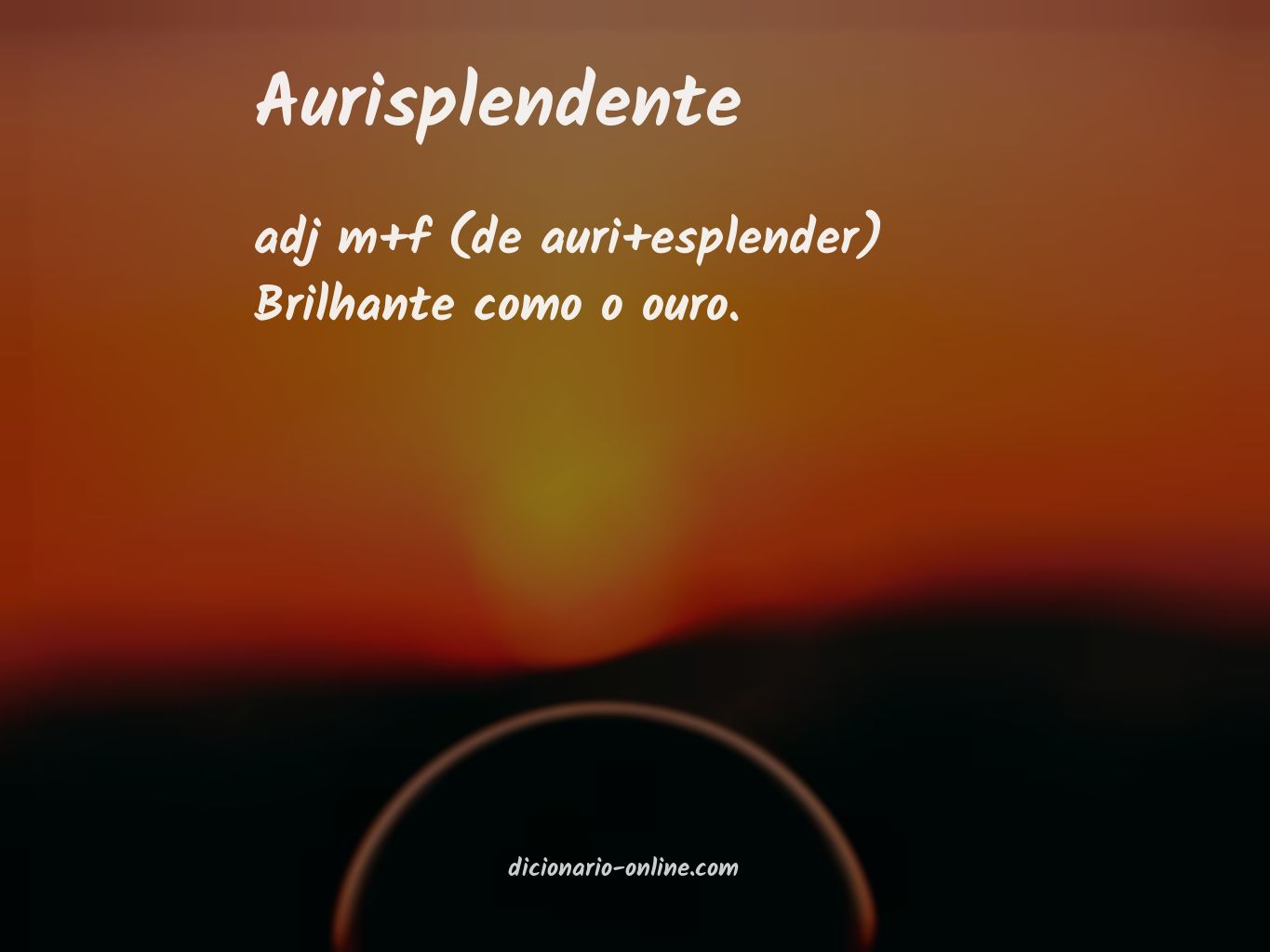 Significado de aurisplendente