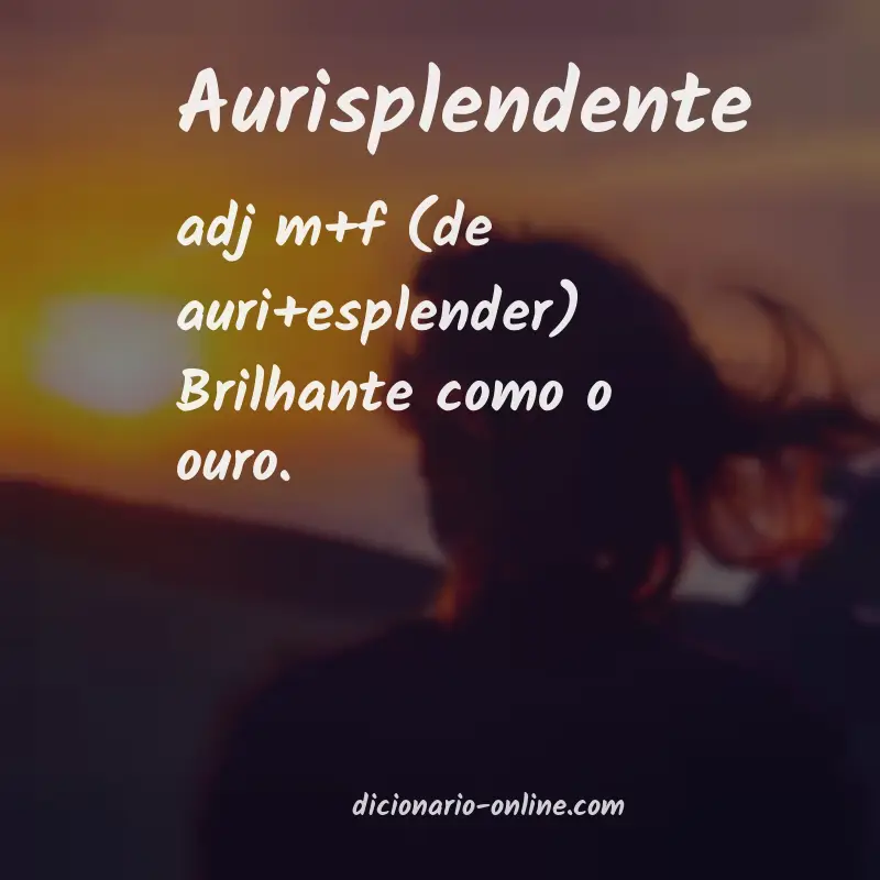 Significado de aurisplendente