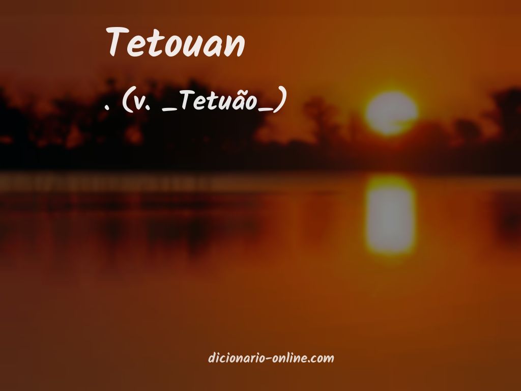Significado de tetouan