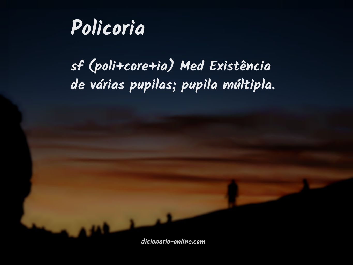 Significado de policoria