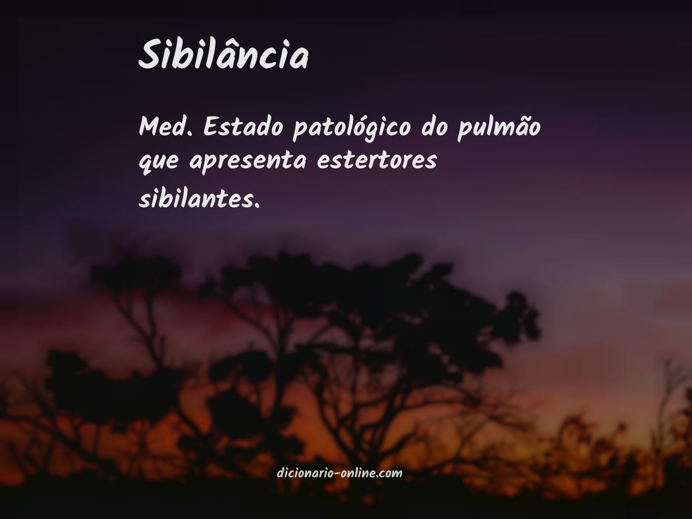 Significado de sibilância