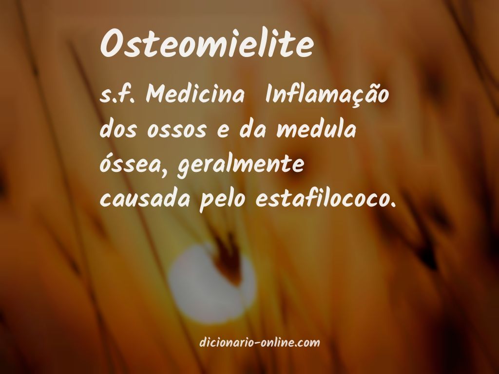 Significado de osteomielite