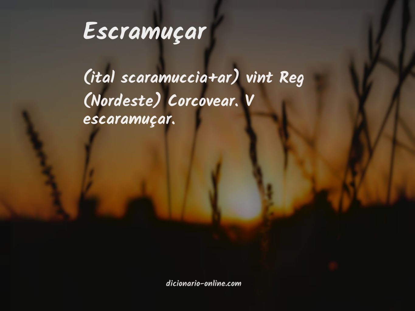 Significado de escramuçar