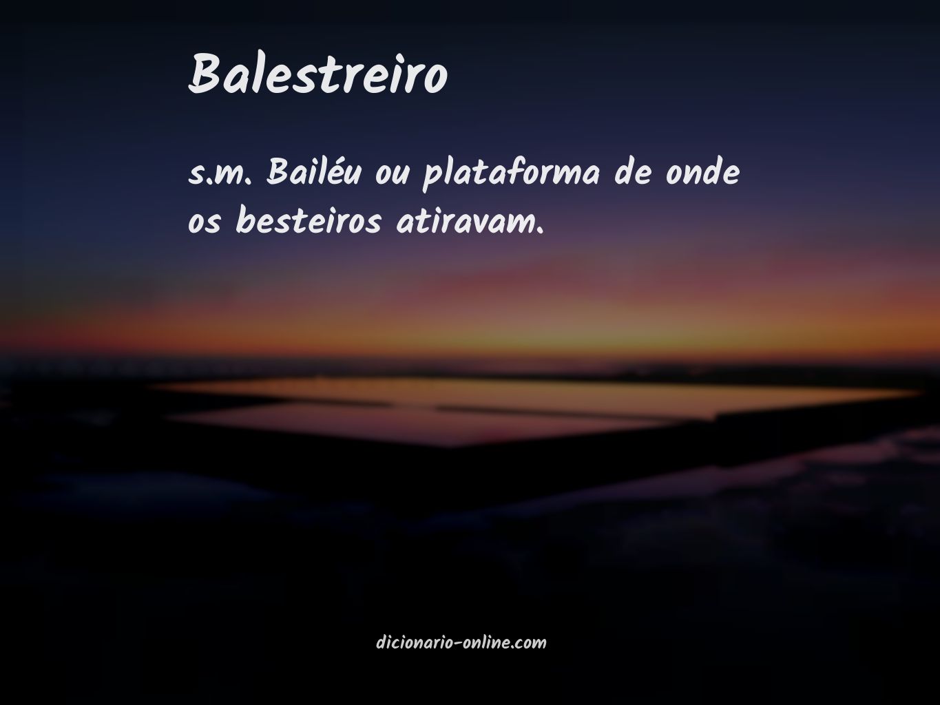 Significado de balestreiro