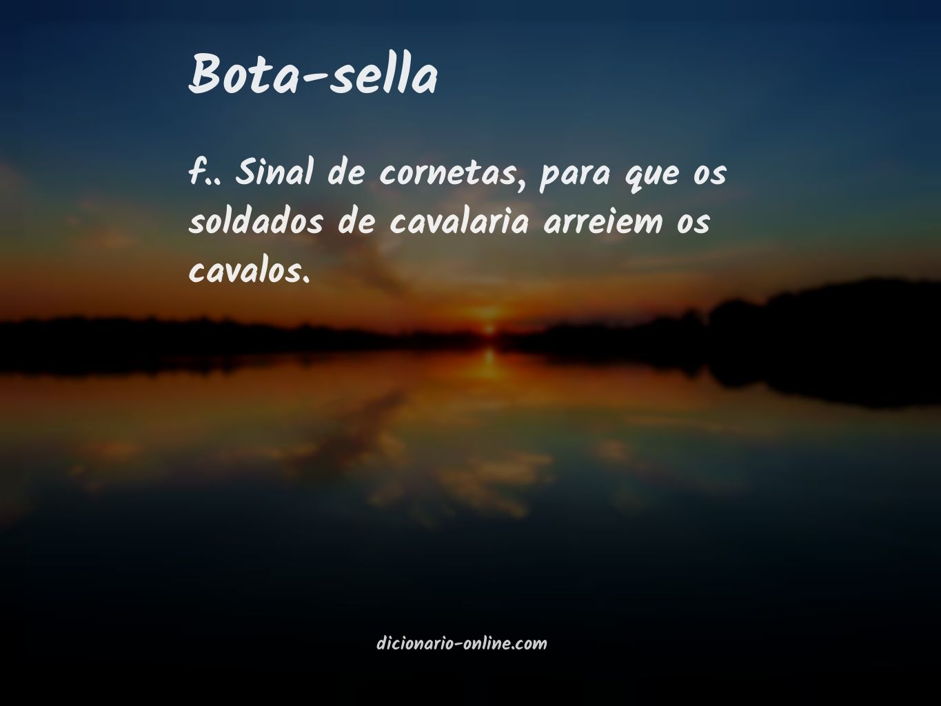 Significado de bota-sella