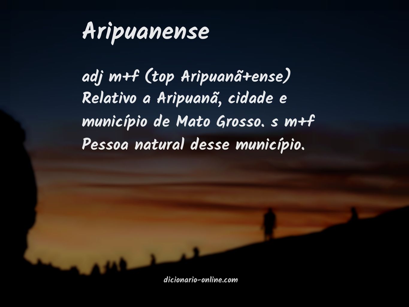 Significado de aripuanense