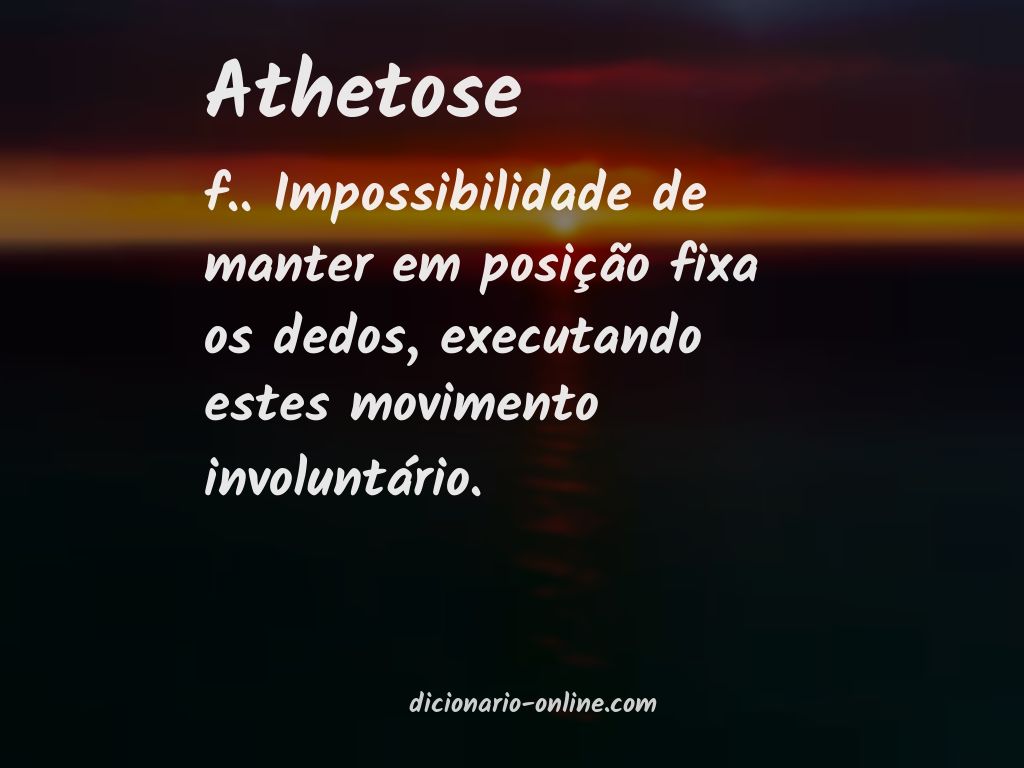 Significado de athetose