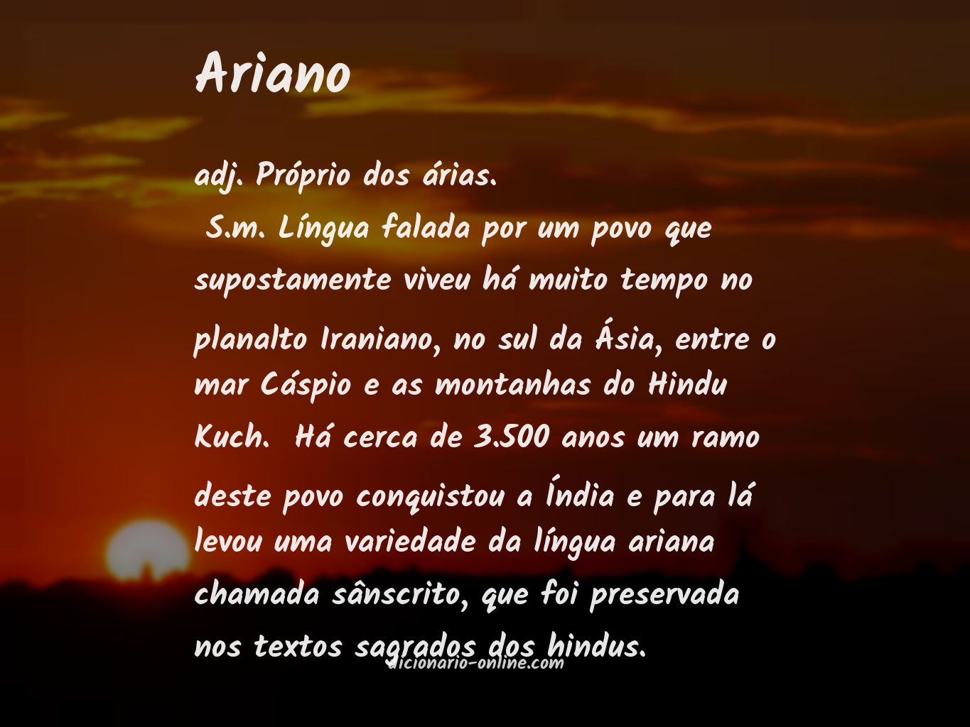 Significado de ariano