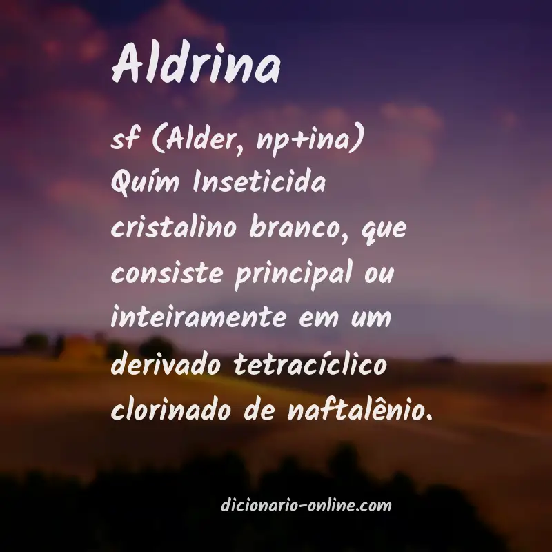 Significado de aldrina
