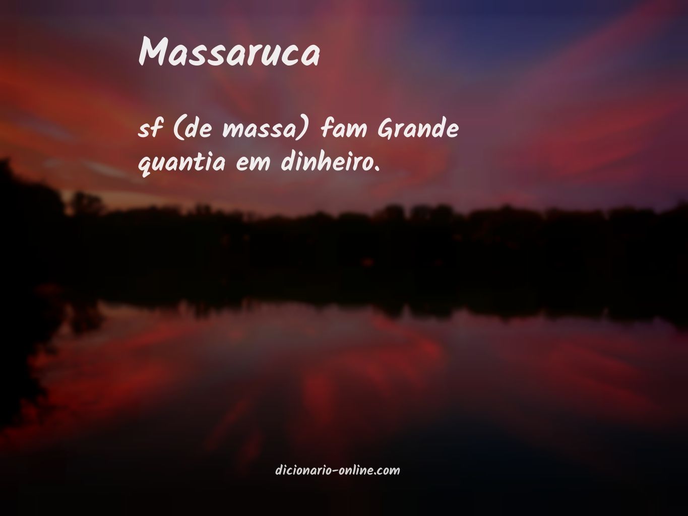 Significado de massaruca