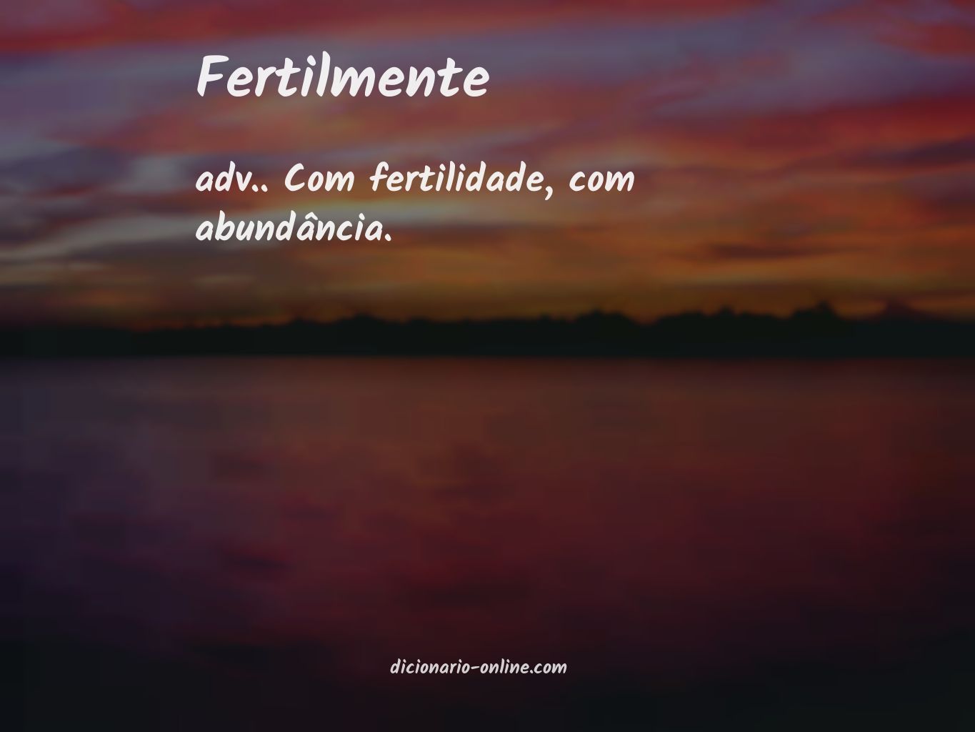 Significado de fertilmente