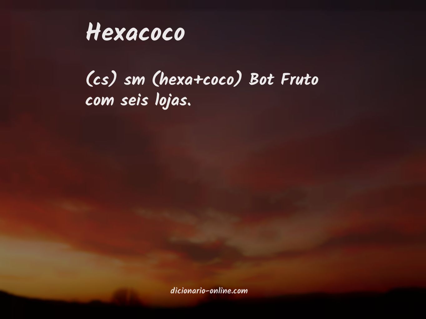 Significado de hexacoco