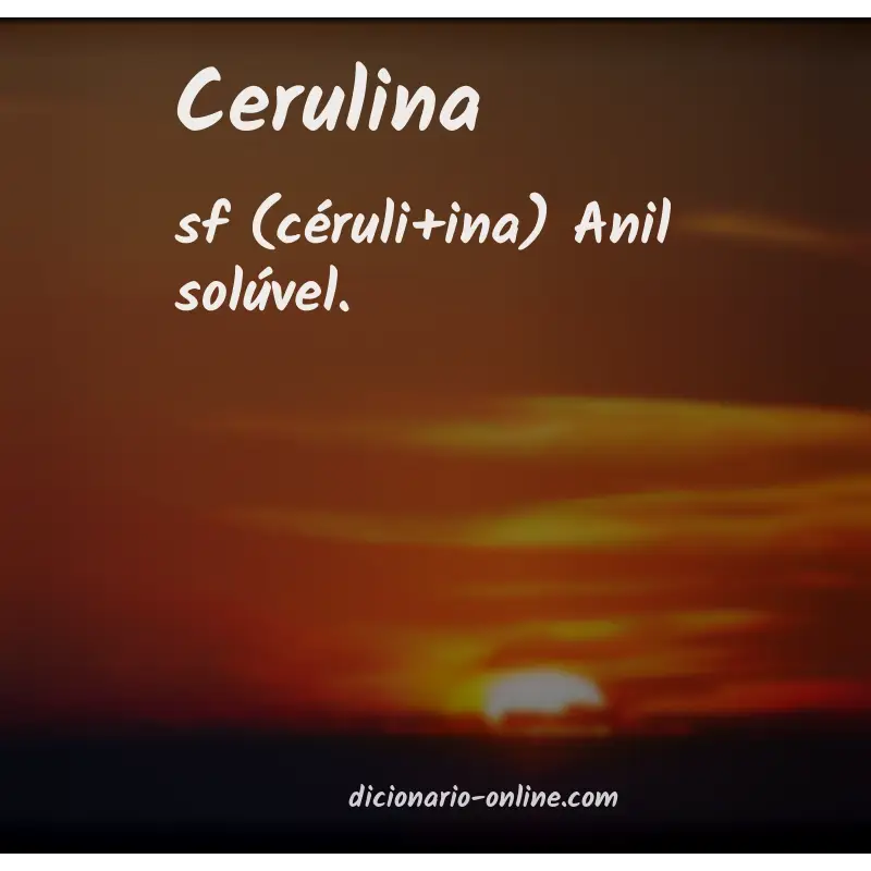 Significado de cerulina