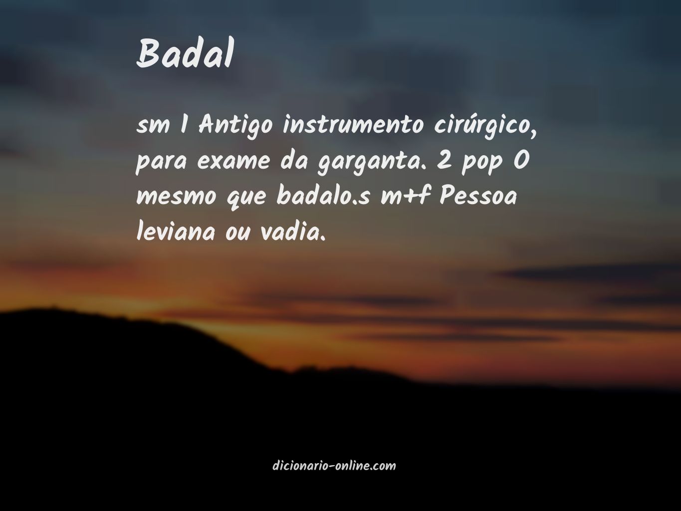 Significado de badal