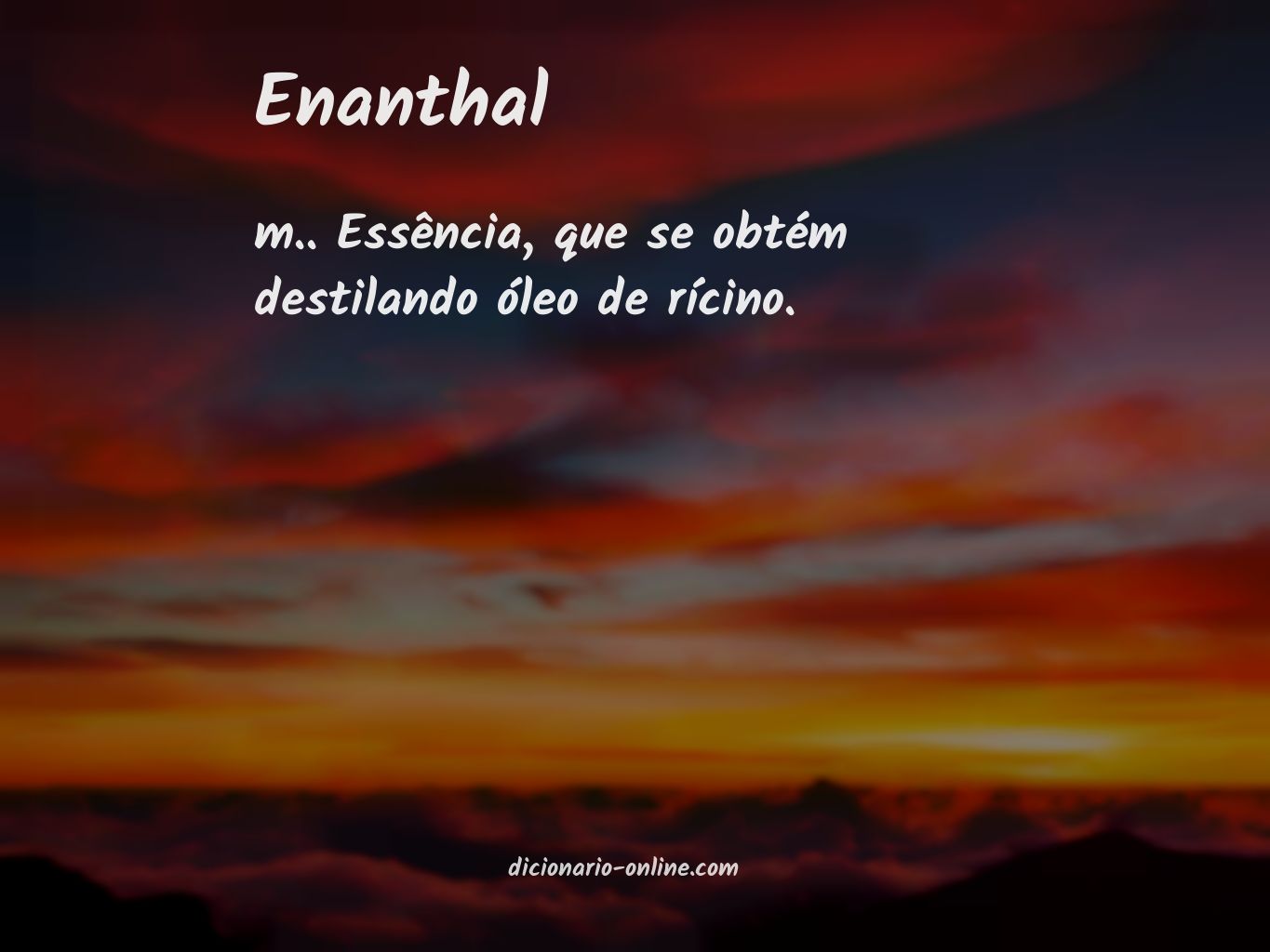 Significado de enanthal