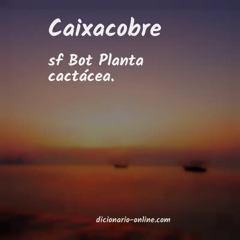 Significado de caixacobre
