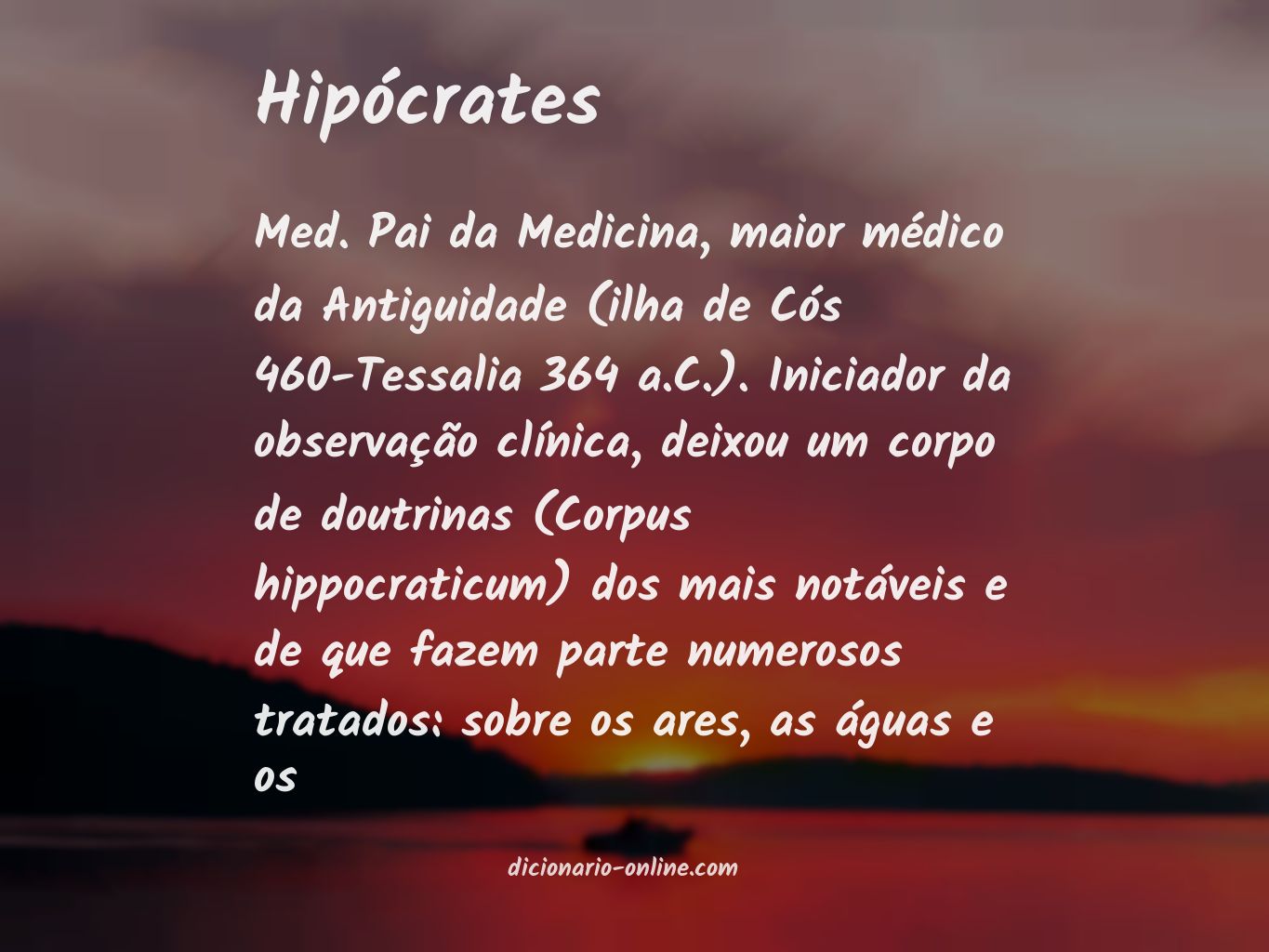 Significado de Hipócrates