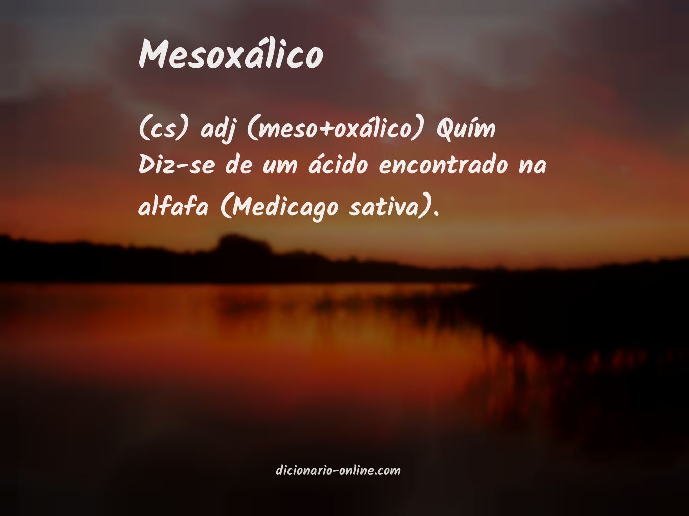 Significado de mesoxálico