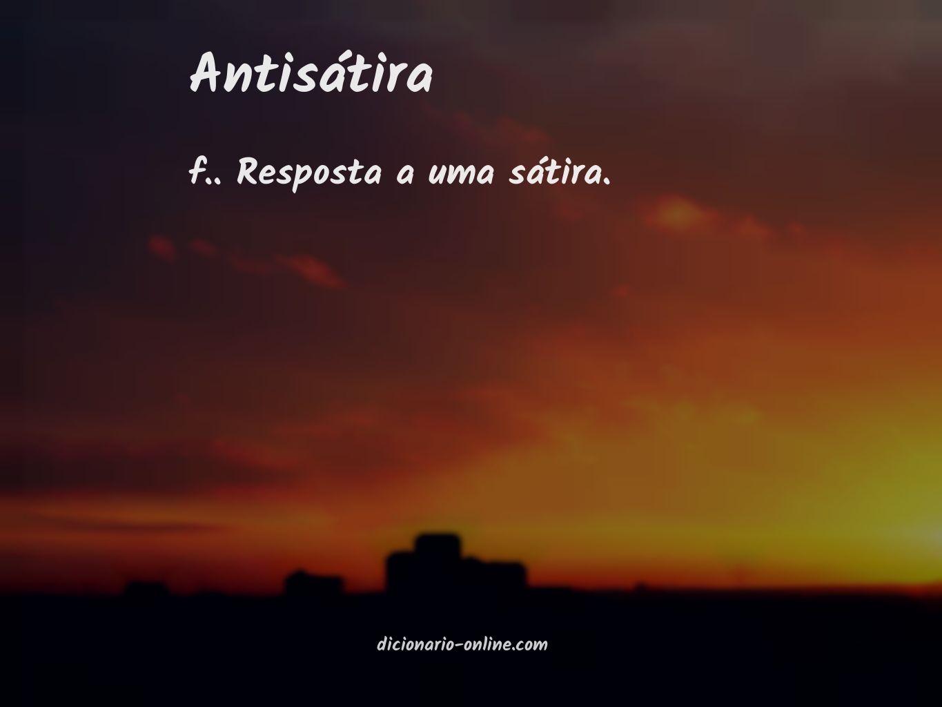 Significado de antisátira