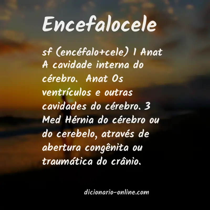 Significado de encefalocele