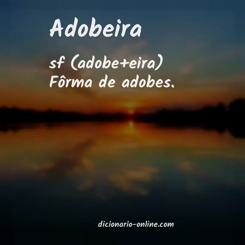 Significado de adobeira