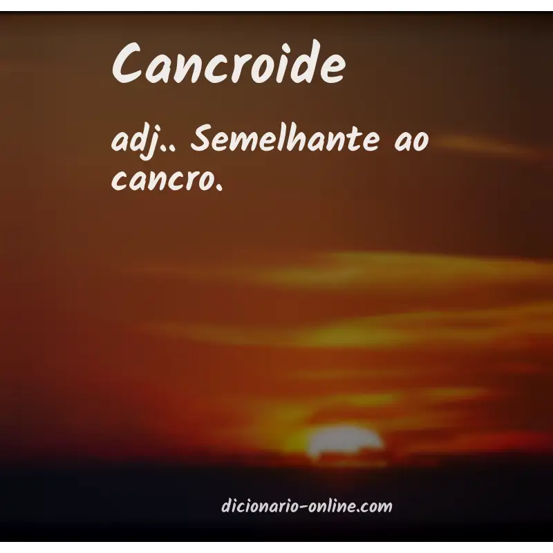 Significado de cancroide