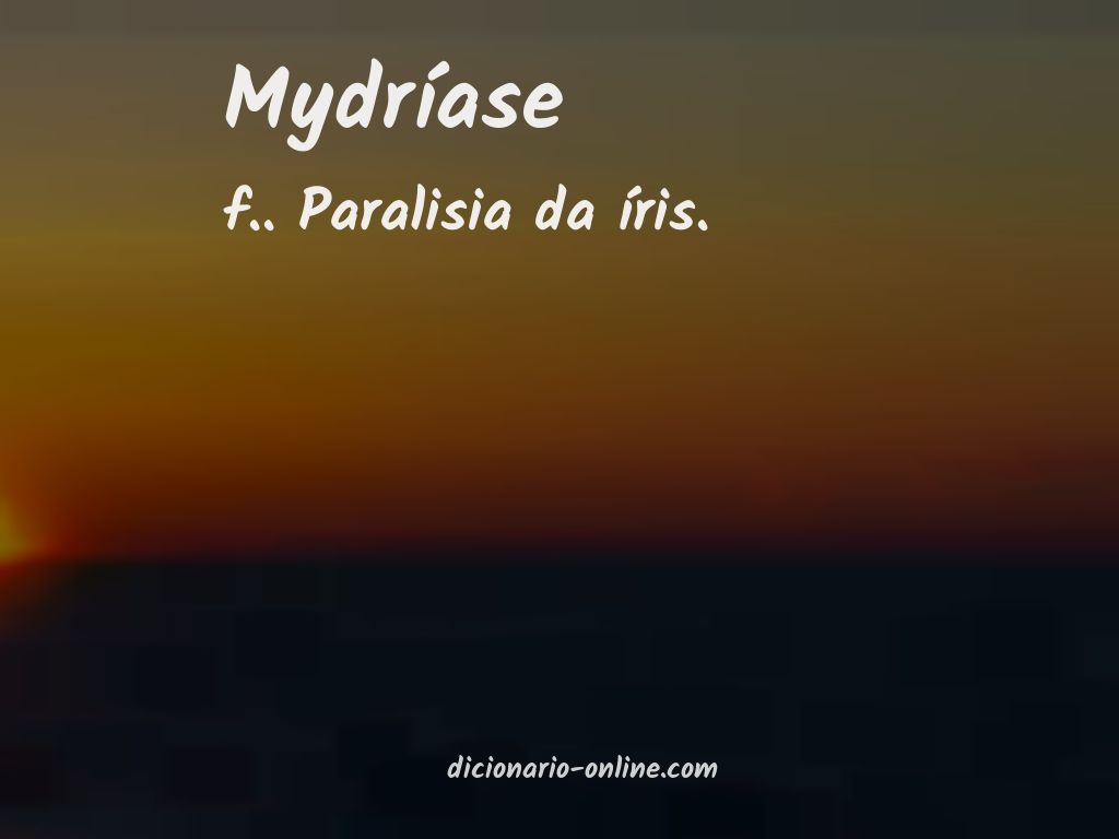 Significado de mydríase