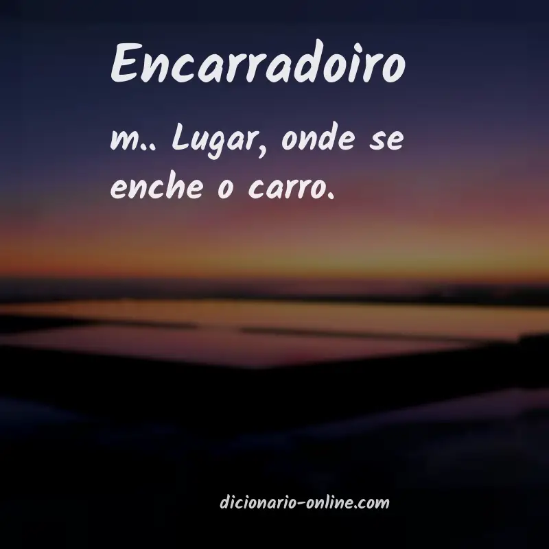 Significado de encarradoiro