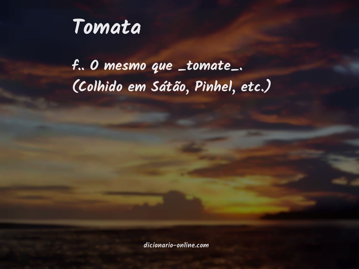 Significado de tomata