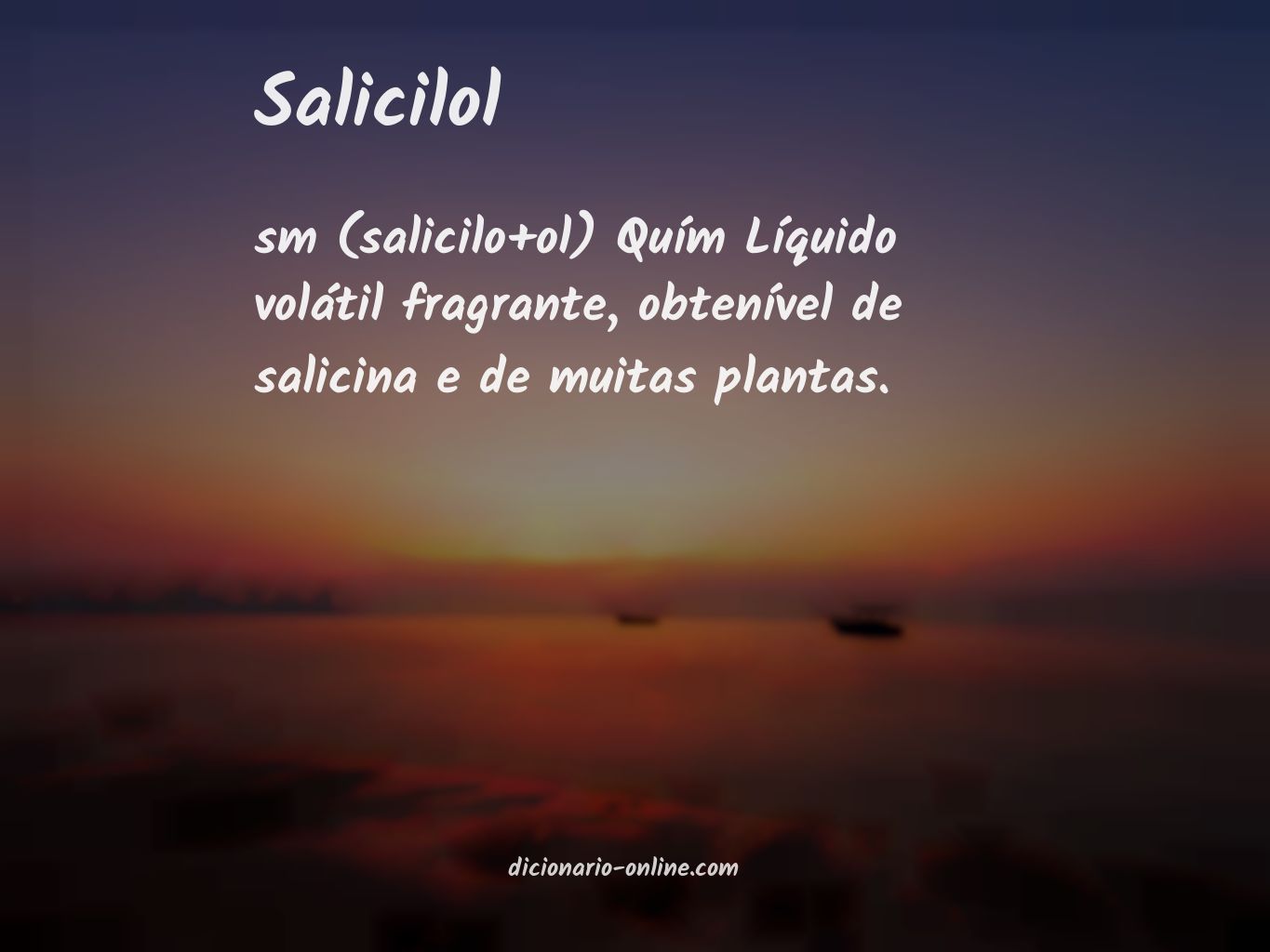 Significado de salicilol