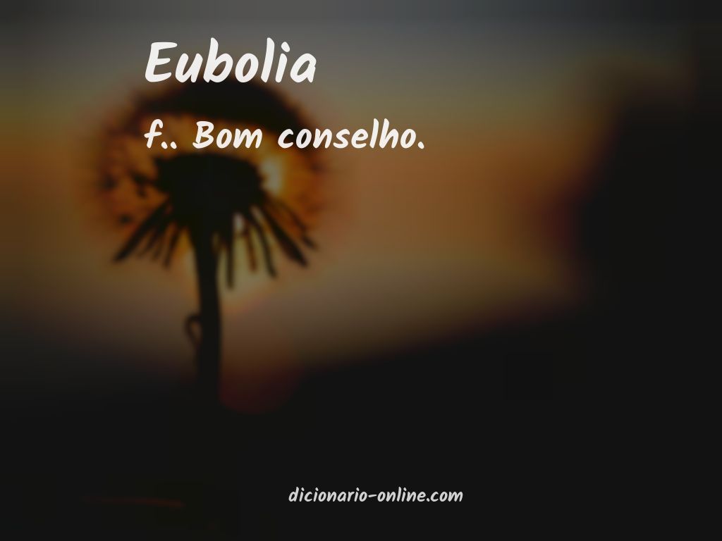 Significado de eubolia