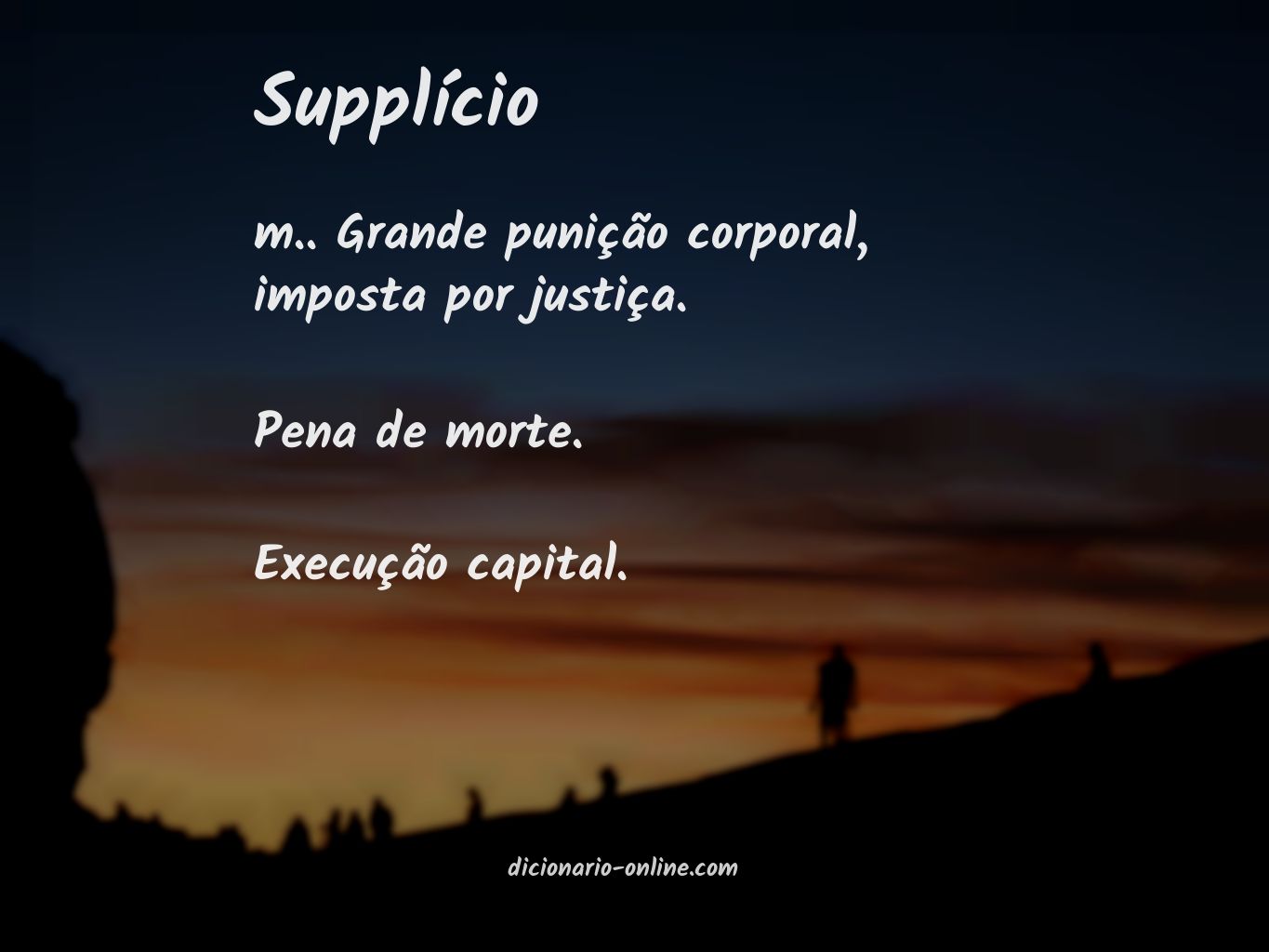 Significado de supplício