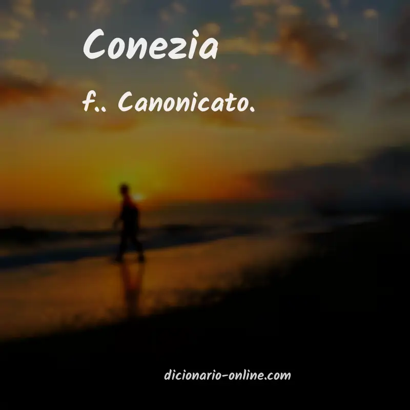 Significado de conezia