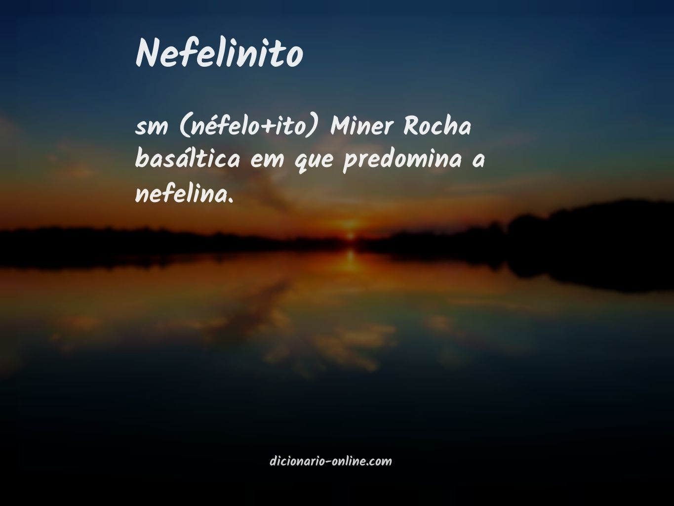 Significado de nefelinito