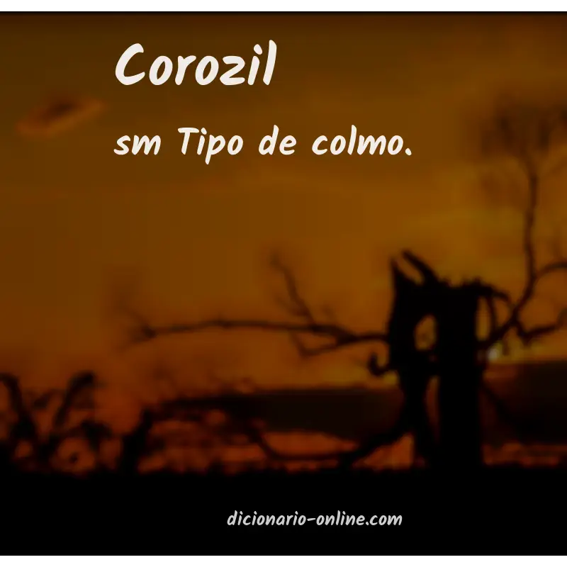 Significado de corozil