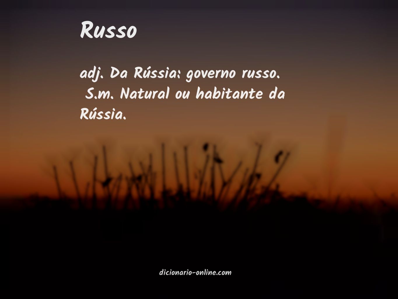 Significado de russo